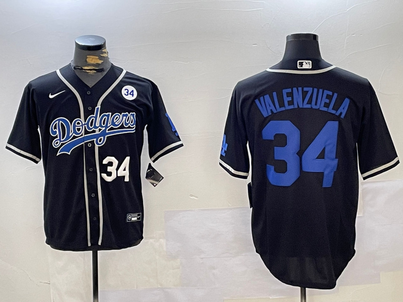 Personalized Men’s Los Angeles Dodgers #34 Toro Valenzuela Black 2024 World Series Cool Base Stitched Baseball Jerseys