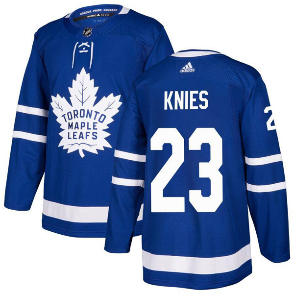 Personalized Men’s Toronto Maple Leafs #23 Matthew Knies Blue Stitched Jersey