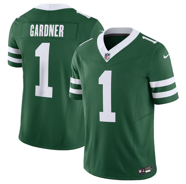 Personalized Men’s New York Jets #1 Ahmad Sauce Gardner Green 2024 F.U.S.E. Limited Stitched Jersey