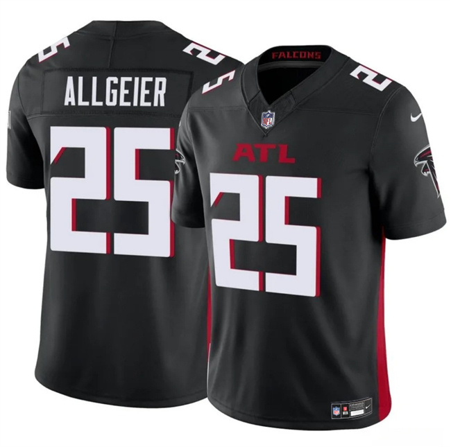 Personalized Men’s Atlanta Falcons #25 Tyler Allgeier Black 2024 F.U.S.E Untouchable Limited Stitched Football Jersey