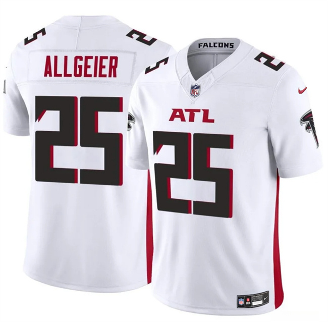 Personalized Men’s Atlanta Falcons #25 Tyler Allgeier White 2024 F.U.S.E Untouchable Limited Stitched Football Jersey
