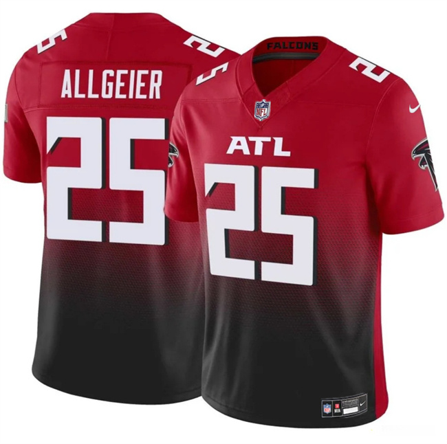 Personalized Men’s Atlanta Falcons #25 Tyler Allgeier Red Black 2024 F.U.S.E Untouchable Limited Stitched Football Jersey