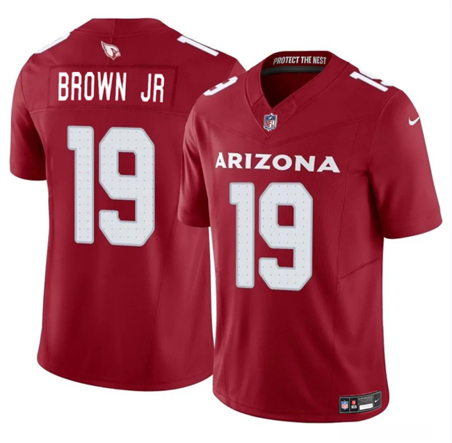 Personalized Men’s Arizona Cardinals #19 Anthony Brown JR Red 2024 F.U.S.E. Untouchable Limited Stitched