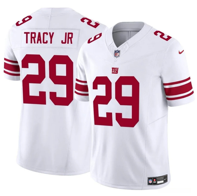 Personalized Men’s New York Giants #29 Tyrone Tracy Jr White 2023 F.U.S.E. Untouchable Limited Stitched Jersey