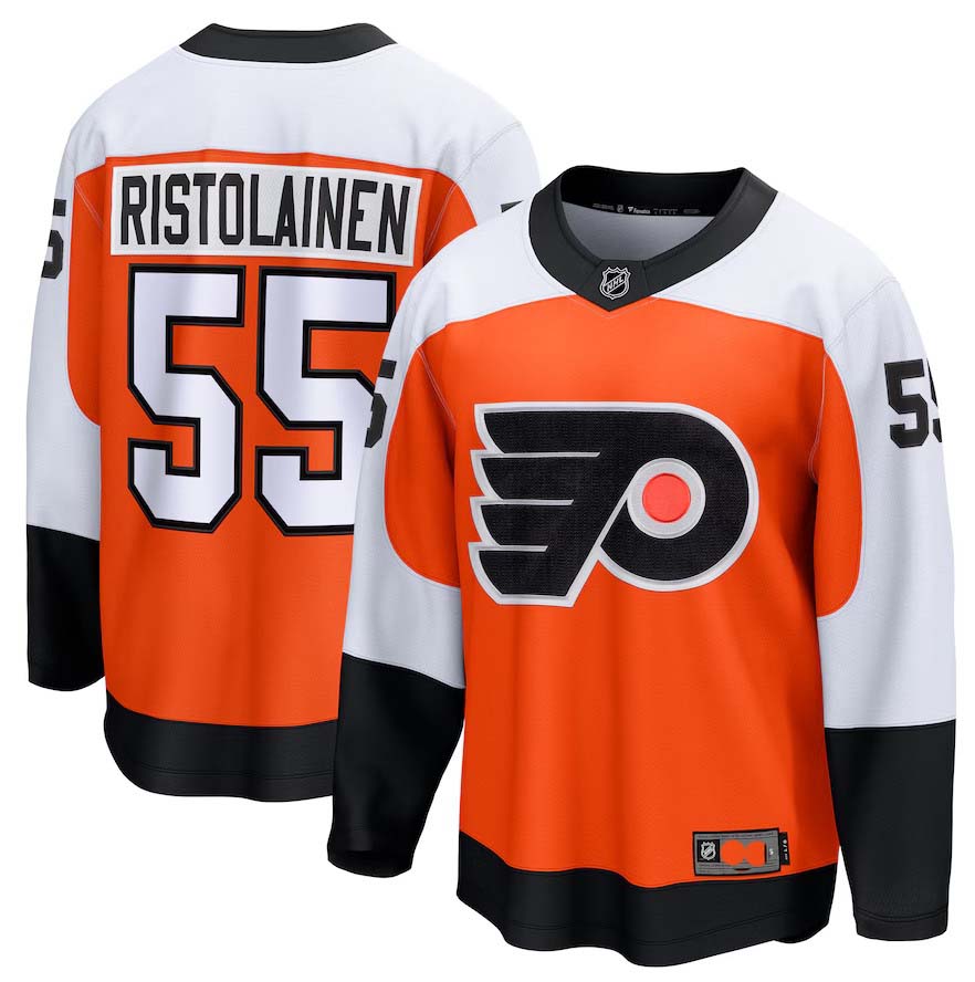Personalized Men’s Rasmus Ristolainen #55 Philadelphia Flyers Fanatics Home Breakaway Jersey – Orange