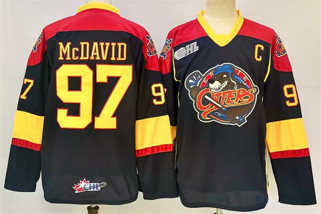 Personalized Men’s Edmonton Oilers #97 Connor McDavid Black 2024-25 With C Patch Heritage Classic Primegreen Stitched Jersey