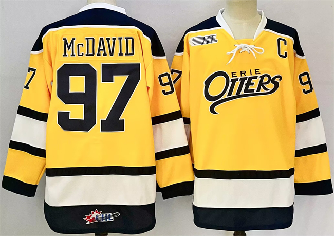 Personalized Men’s Edmonton Oilers #97 Connor McDavid Yellow 2024-25 With C Patch Heritage Classic Primegreen Stitched Jersey