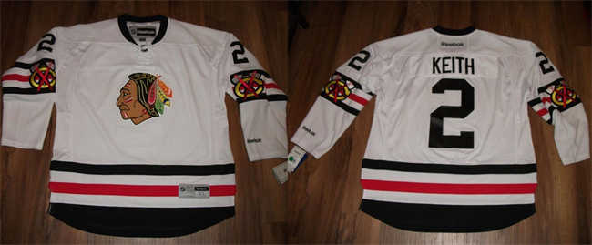 Personalized Men’s Chicago Blackhawks #2 Duncan Keith White Stitched Hockey Jersey