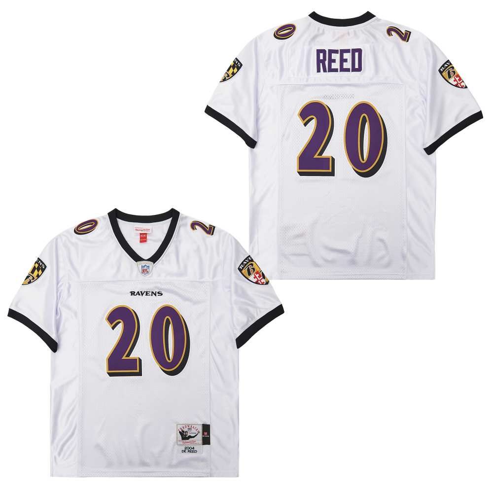 Personalized Mitchell&Ness Ravens #20 M&N Throwback Jersey
