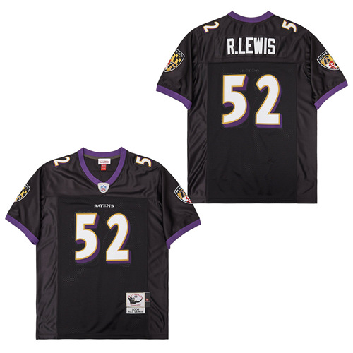 Personalized Mitchell&Ness Ravens #52 M&N Throwback Jerseys