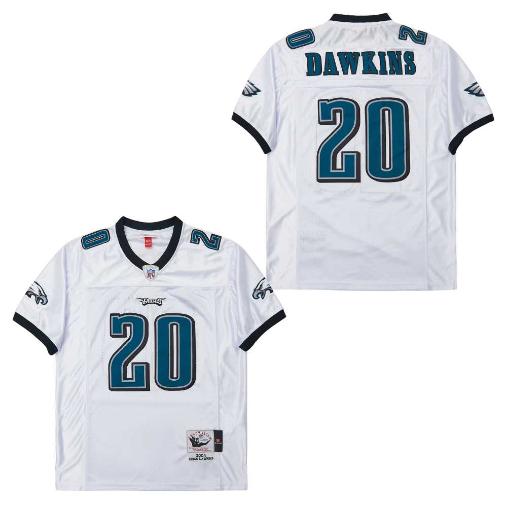 Personalized Mitchell&Ness Eagles #20 Throwback NFL Jerseys