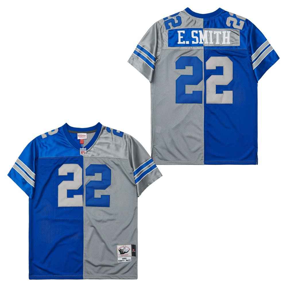 Personalized Mitchell&Ness cowboys #22 Throwback Stitched NFL Jersey