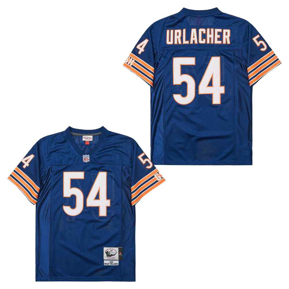 Personalized Mitchell&Ness Bears #54 Throwback Men’s Throwback Stitched NFL Jerseys