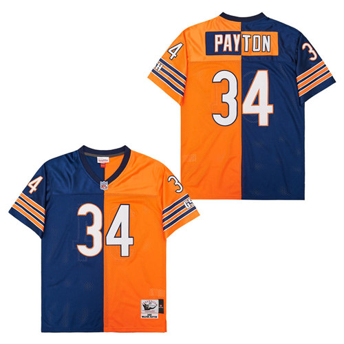 Personalized Mitchell&Ness Bears #34 Throwback Men’s Throwback Stitched NFL Jerseys