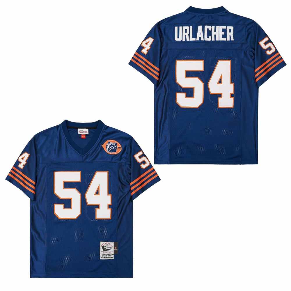 Personalized Mitchell&Ness Bears #54 Throwback Men’s Throwback Stitched NFL Jerseys