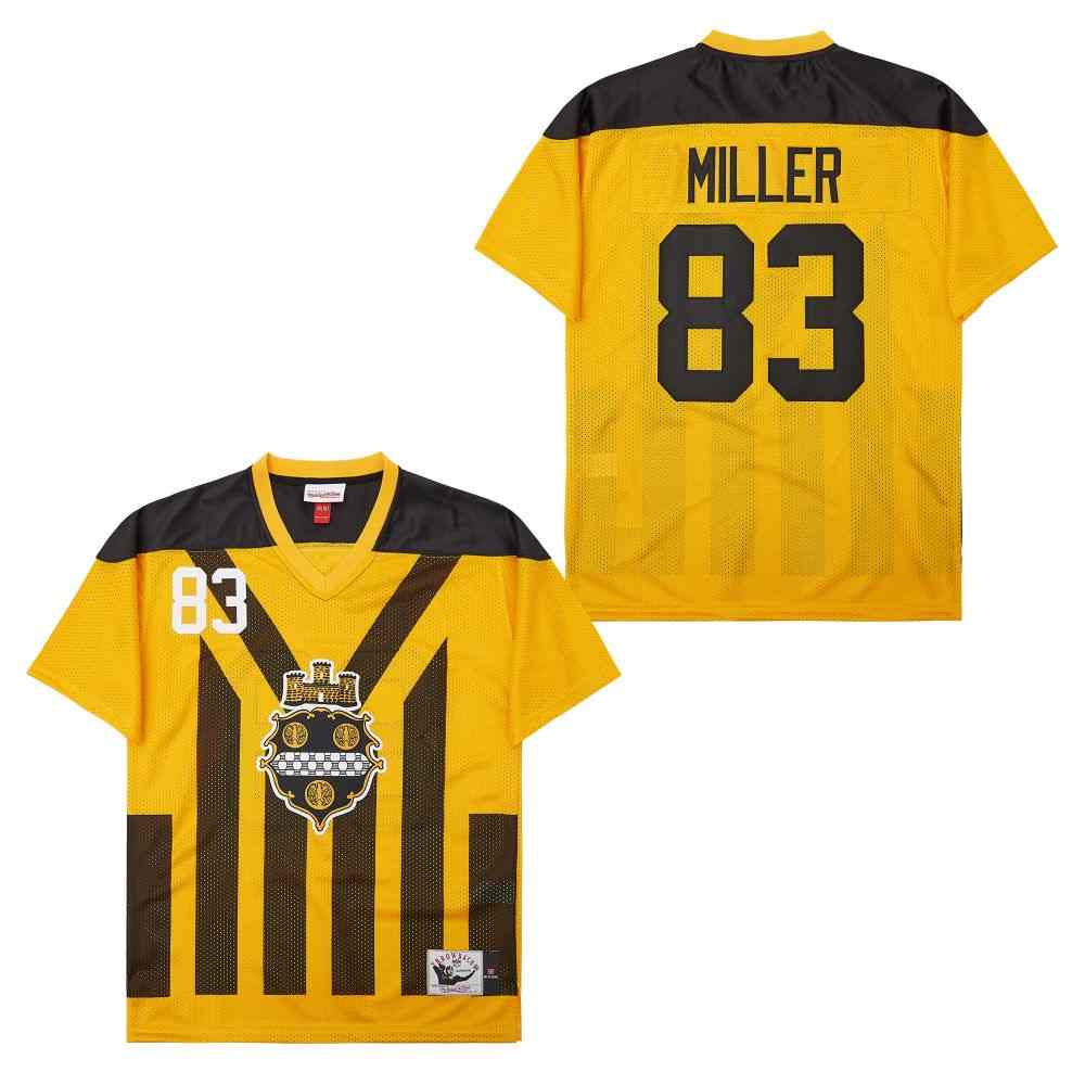 Personalized Mitchell And Ness Steelers #83 Throwback Stitched NFL Jersey