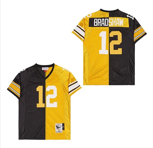 Personalized Mitchell And Ness Steelers #12 Throwback Stitched NFL Jerseys