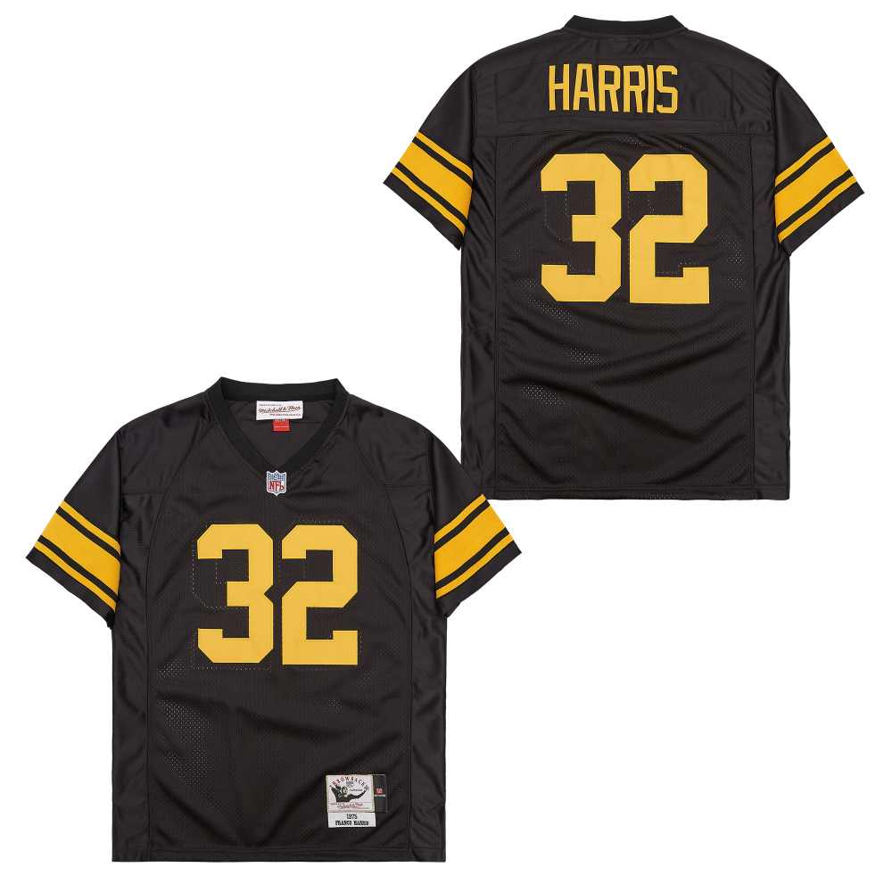 Personalized Mitchell And Ness Steelers #32 Throwback Stitched NFL Jerseys