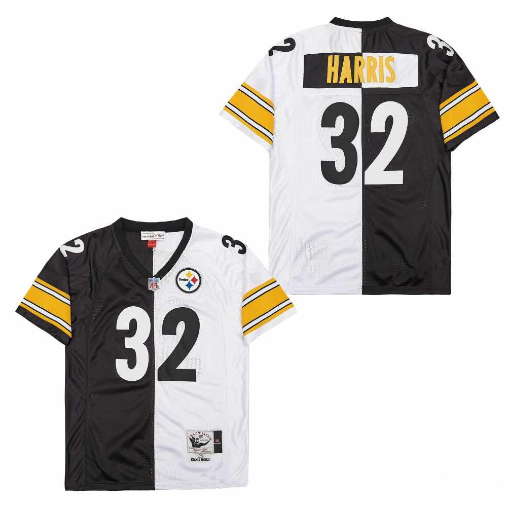 Personalized Mitchell And Ness Steelers #32 Throwback Stitched NFL Jerseys
