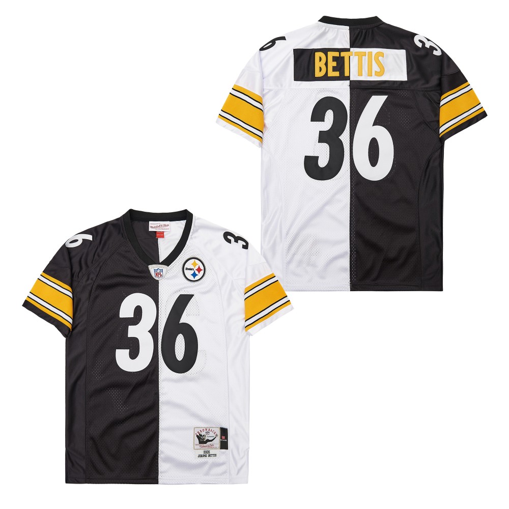 Personalized Mitchell And Ness Steelers #36 Throwback Stitched NFL Jerseys