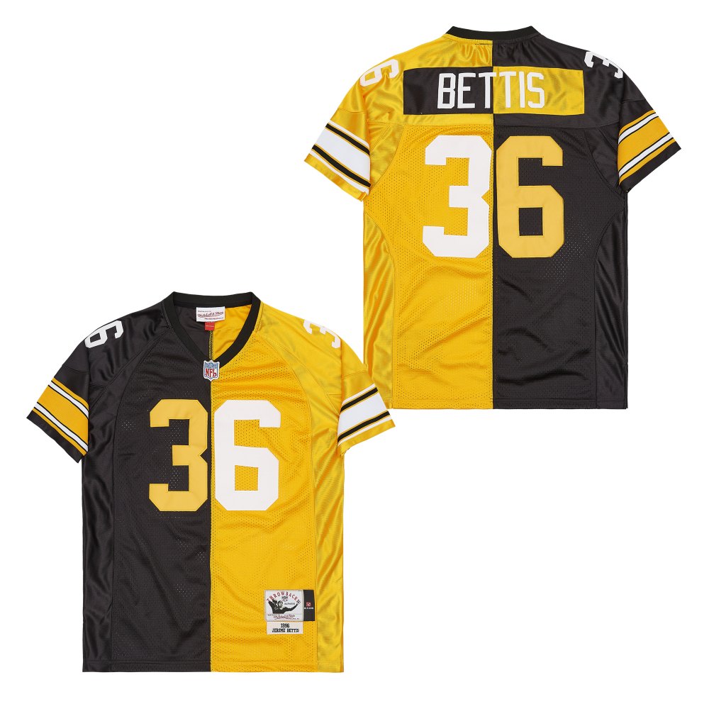 Personalized Mitchell And Ness Steelers #36 Throwback Stitched NFL Jerseys