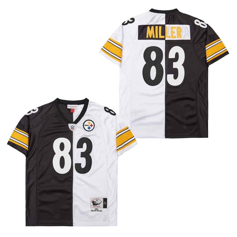 Personalized Mitchell And Ness Steelers #83 Throwback Stitched NFL Jerseys