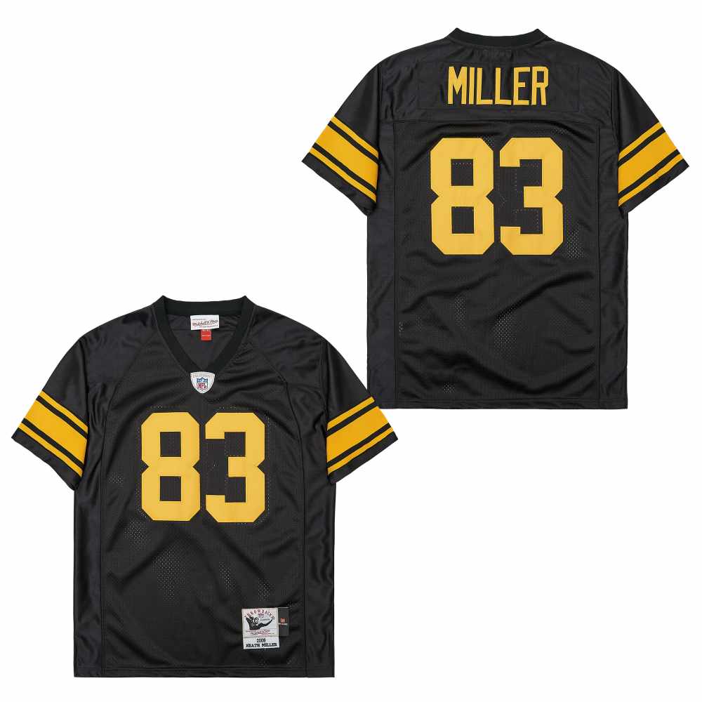 Personalized Mitchell And Ness Steelers #83 Throwback Stitched NFL Jerseys
