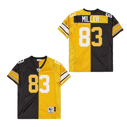 Personalized Mitchell And Ness Steelers #83 Throwback Stitched NFL Jerseys