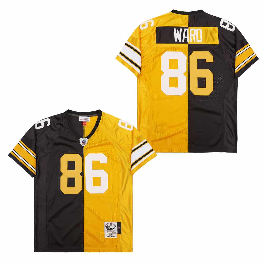 Personalized Mitchell And Ness Steelers #86 Throwback Stitched NFL Jerseys