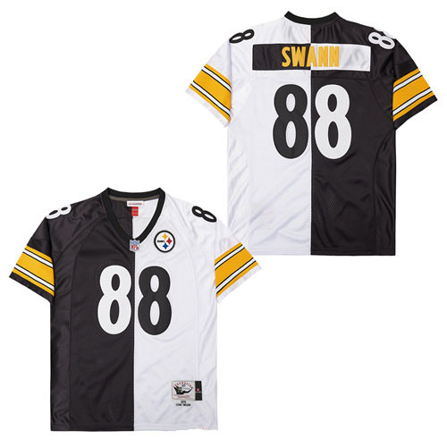 Personalized Mitchell And Ness Steelers #88 Throwback Stitched NFL Jerseys