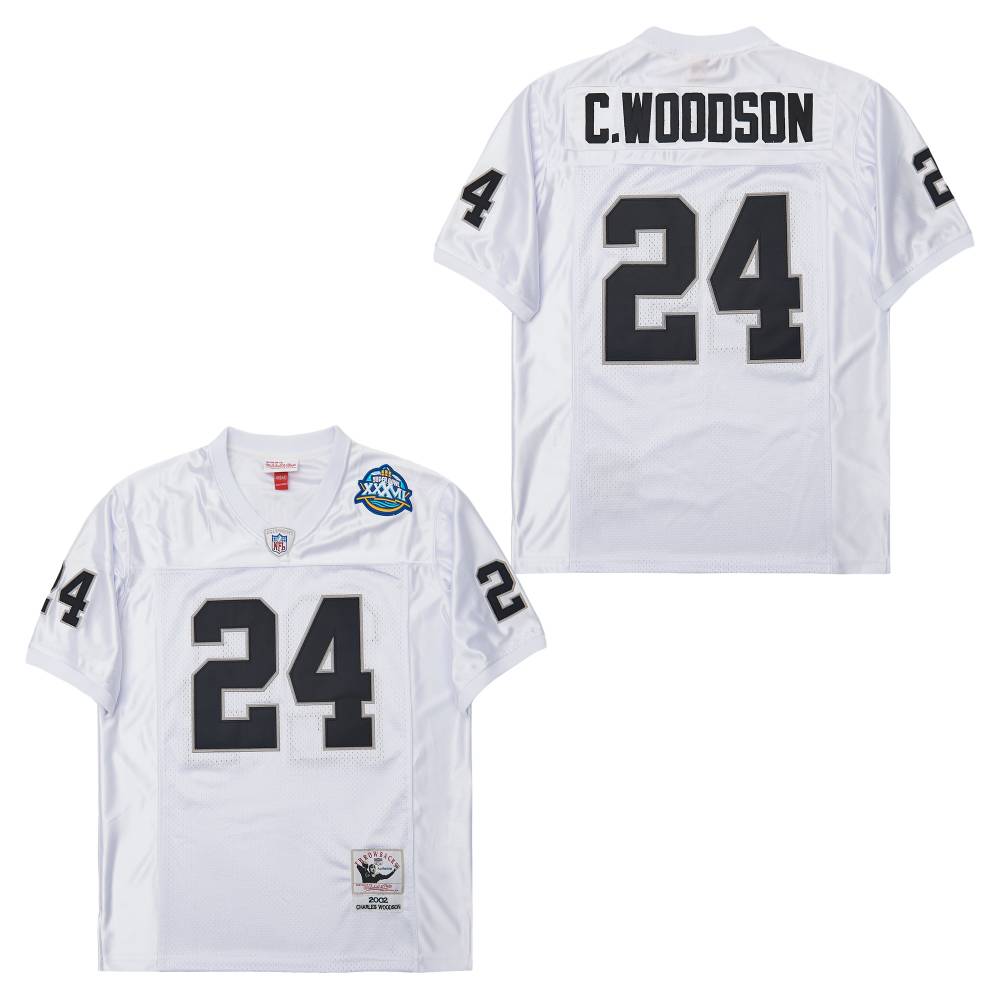 Personalized Mitchell And Ness Raiders #24 Throwback Stitched NFL Jerseys
