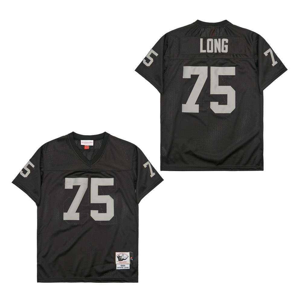 Personalized Mitchell And Ness Raiders #75 Throwback Stitched NFL Jerseys