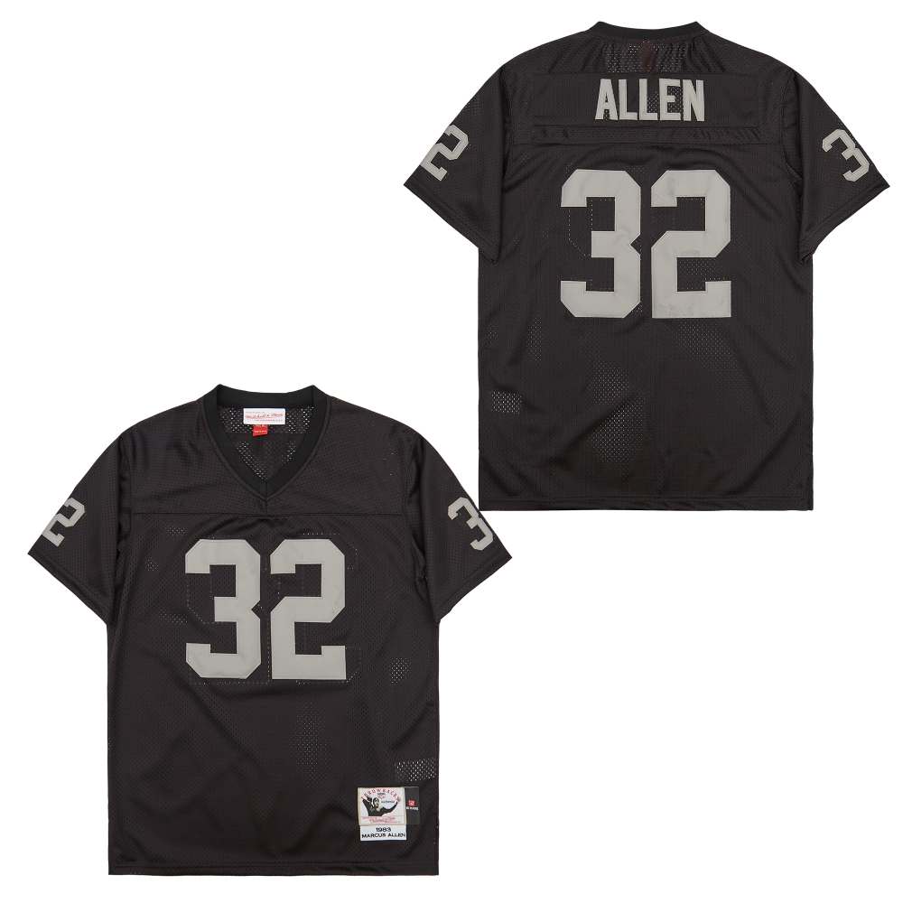 Personalized Mitchell And Ness Raiders #32 Throwback Stitched NFL Jerseys