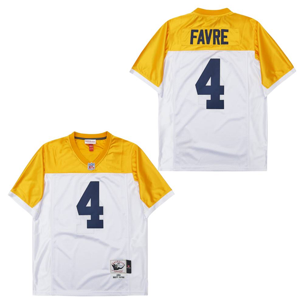 Personalized Mitchell And Ness Packers #4 Throwback Stitched NFL Jersey