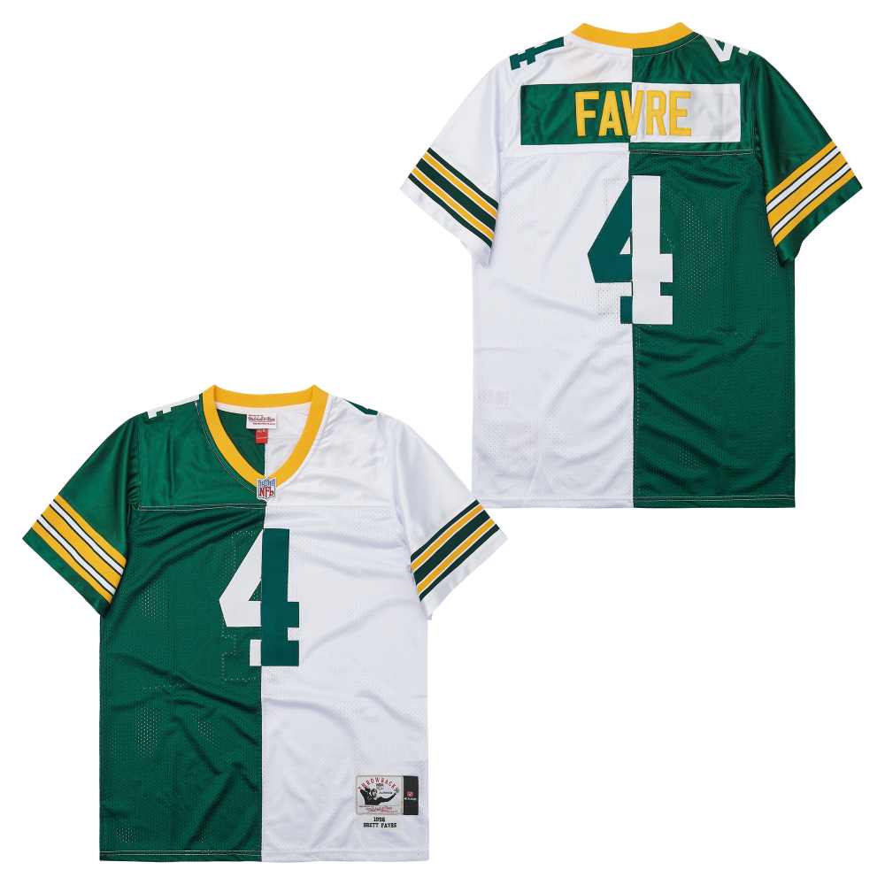 Personalized Mitchell And Ness Packers #4 Throwback Stitched NFL Jerseys