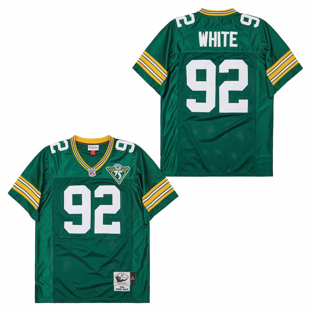 Personalized Mitchell And Ness Packers #92 Ray Nitschke Throwback Stitched NFL Jerseys