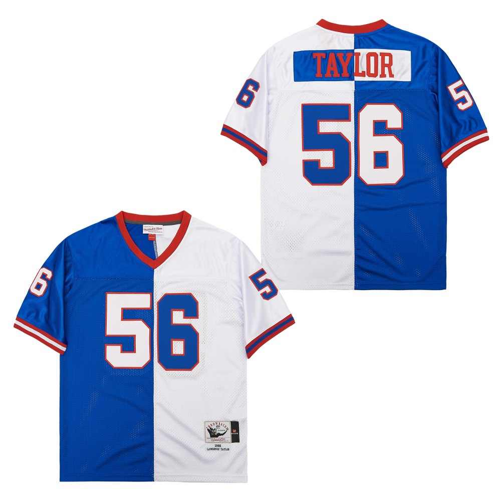 Personalized Mitchell And Ness Bills #56 Throwback Stitched NFL Jersey