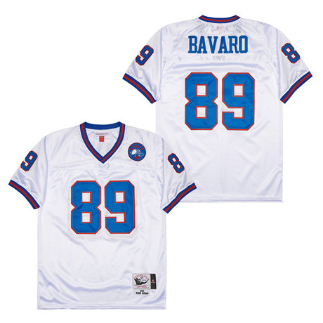 Personalized Mitchell And Ness Bills #89 Throwback Stitched NFL Jerseys