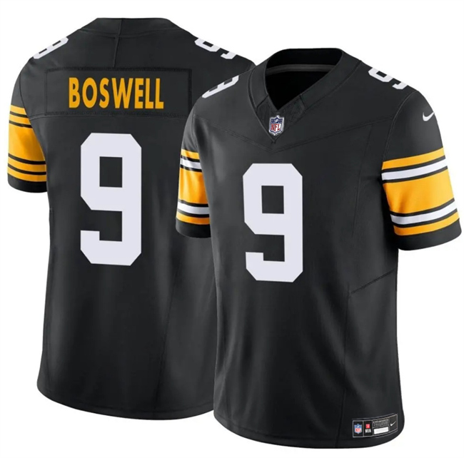 Personalized Men’s Pittsburgh Steelers #9 Chris Boswell Black 2024 F.U.S.E. Alternate Untouchable Limited Stitched Jersey