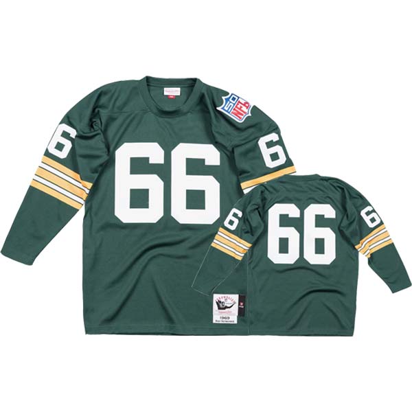 Personalized Men’s #66 Ray Nitschke Green Green Bay Packers 1969 Authentic Jersey