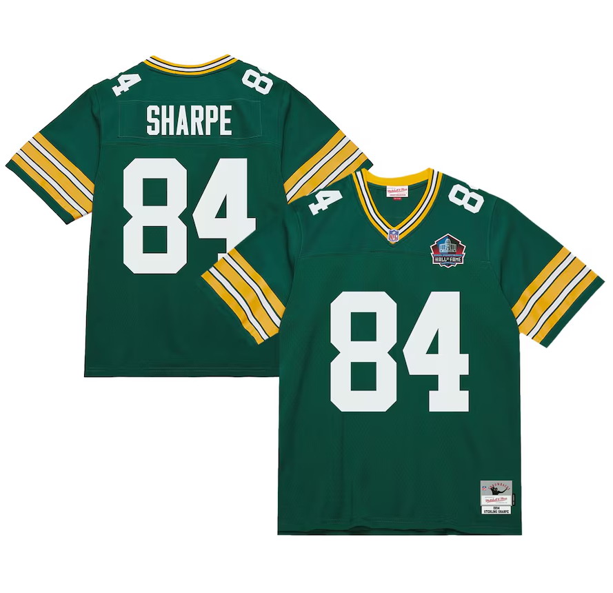 Personalized Men’s Green Bay Packers #84 Sterling Sharpe Mitchell & Ness Green 1994 Legacy Jersey