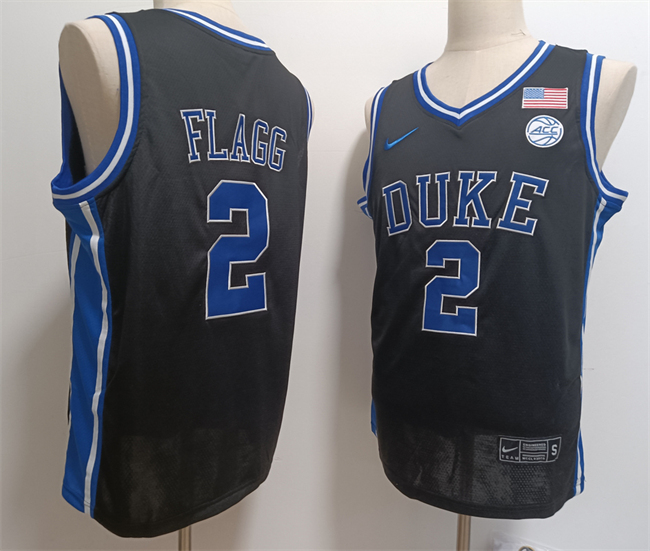 Personalized Men’s Duke Blue Devils #2 Cooper Flagg Black Stitched Basketball Jersey