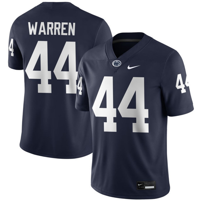 Personalized Men’s Penn State Nittany Lions #44 Tyler Warren Navy Stitched Jersey