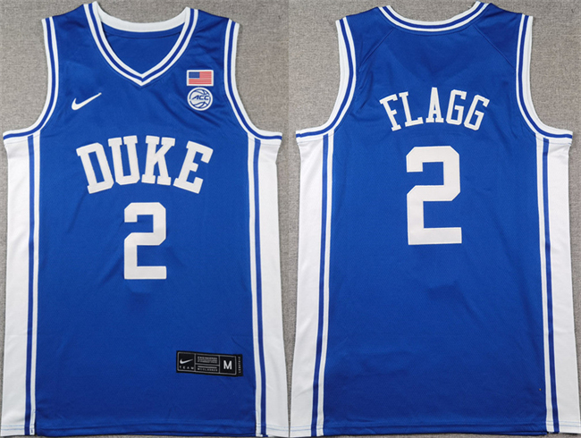 Personalized Men’s Duke Blue Devils #2 Cooper Flagg Blue Stitched Basketball Jersey