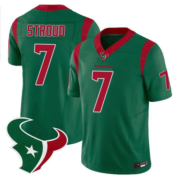 Personalized Men’s Houston Texans #7 C.J. Stroud Green 2024 F.U.S.E. Mexico Edition Limited Stitched Jersey