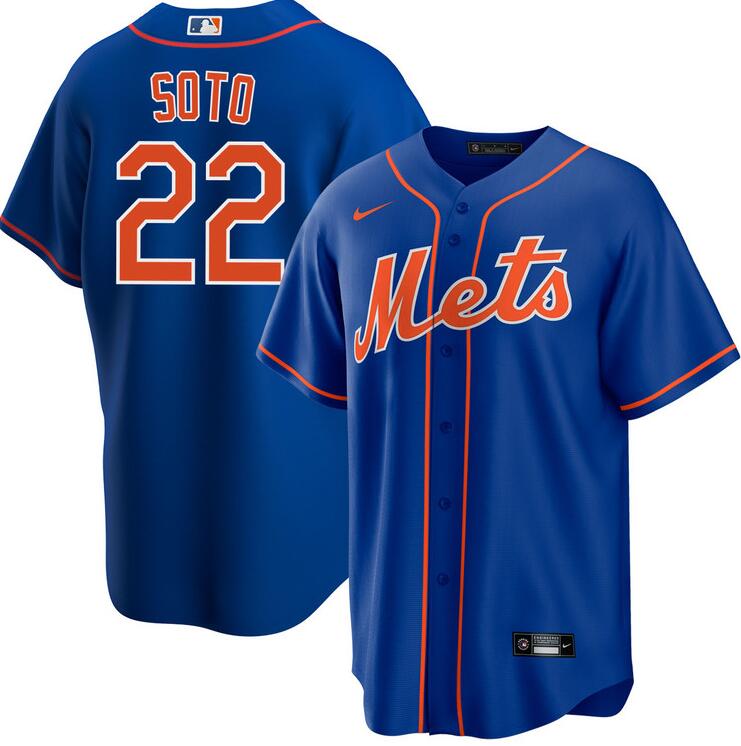 Personalized Men’s New York Mets #22 Juan Soto Royal 2024 Cool Base Limited Stitched Baseball Jersey