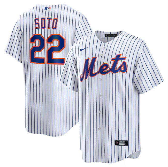 Personalized Men’s New York Mets #22 Juan Soto White 2024 Cool Base Limited Stitched Baseball Jersey
