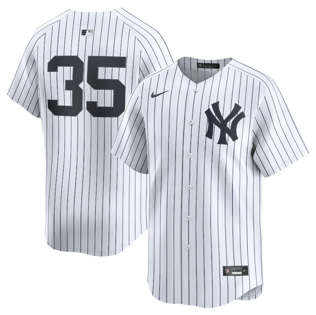 Personalized Men’s New York Yankees #35 Cody Bellinger White 2024 Home Limited Stitched Baseball Jersey