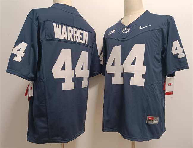 Personalized Men’s Penn State Nittany Lions #44 Davis Warren Navy 2024 F.U.S.E. With Name Stitched Jersey