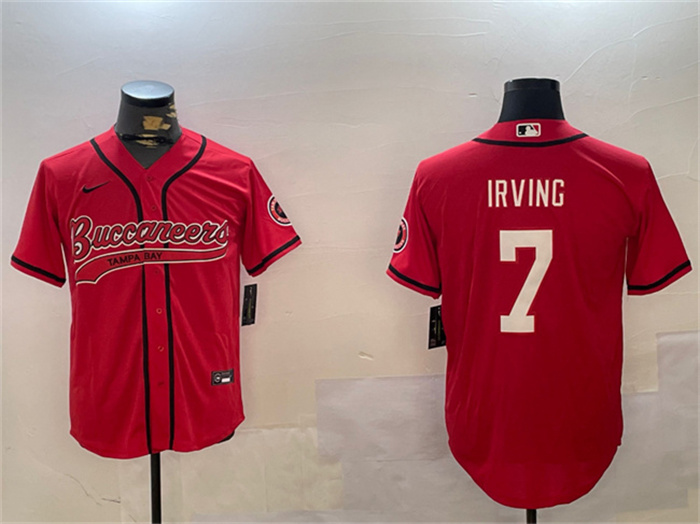 Personalized Men’s Tampa Bay Buccaneers #7 Bucky Irving Red Cool Base Stitched Baseball Jersey